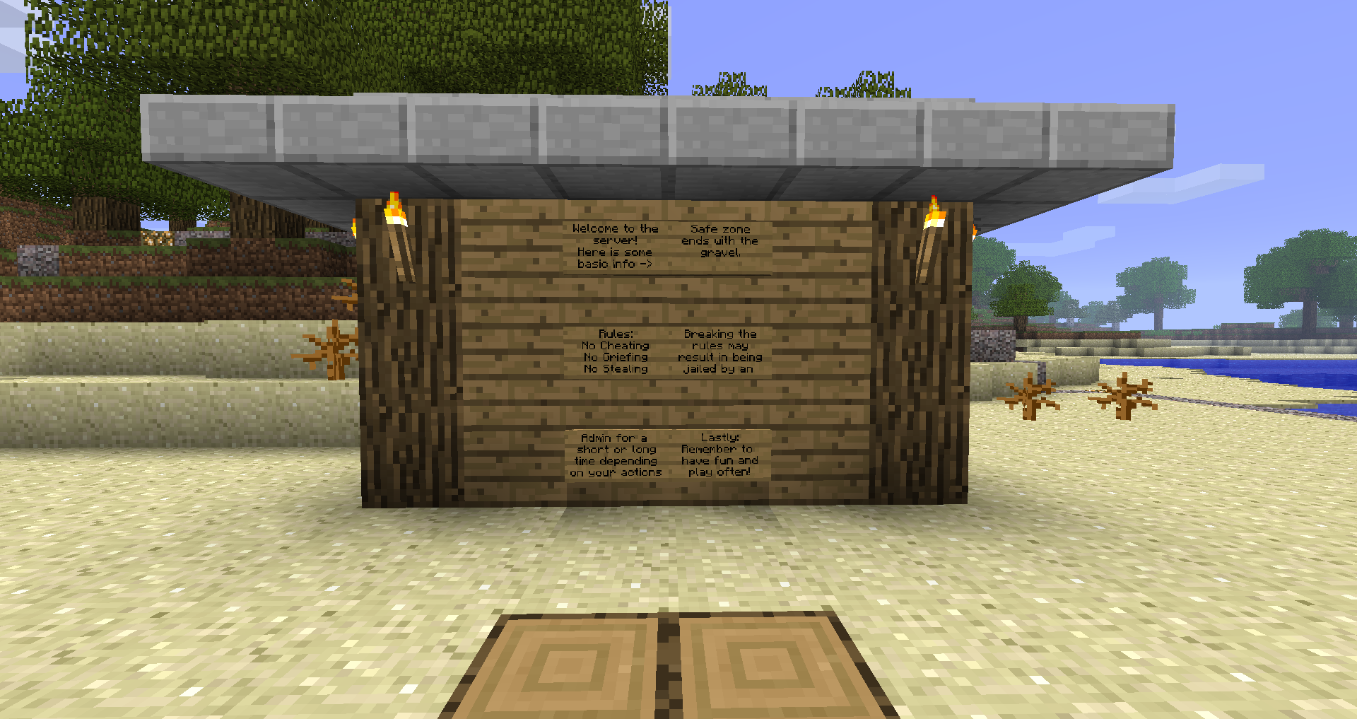 Rules board